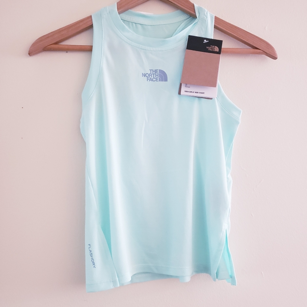 Thr NORTH Face NWT Never Stop Tank - Girls 10 (M) AQUA